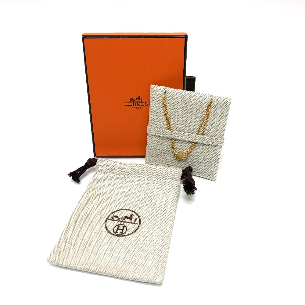 HERMES Necklace metal gold Charnier PM Women Used