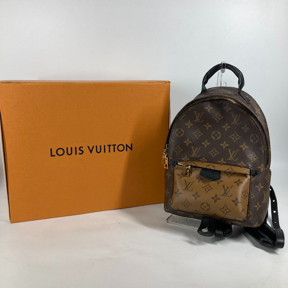 LOUIS VUITTON Backpack M44870 Monogram reverse canvas Brown x beige Monogram reverse Palm Springs Backpack PM