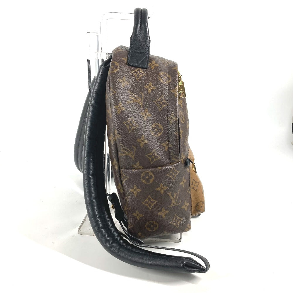 LOUIS VUITTON Backpack M44870 Monogram reverse canvas Brown x beige Monogram reverse Palm Springs Backpack PM