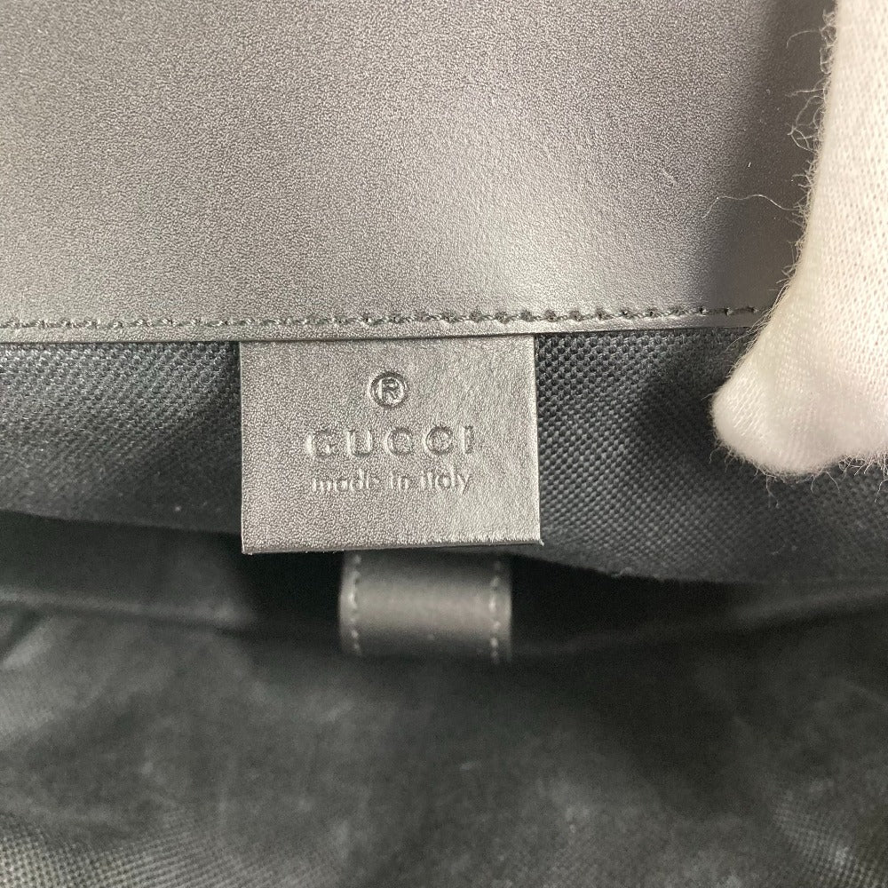 GUCCI Backpack 495563 GG Supreme Canvas black GG Supreme Sherry line mens Used