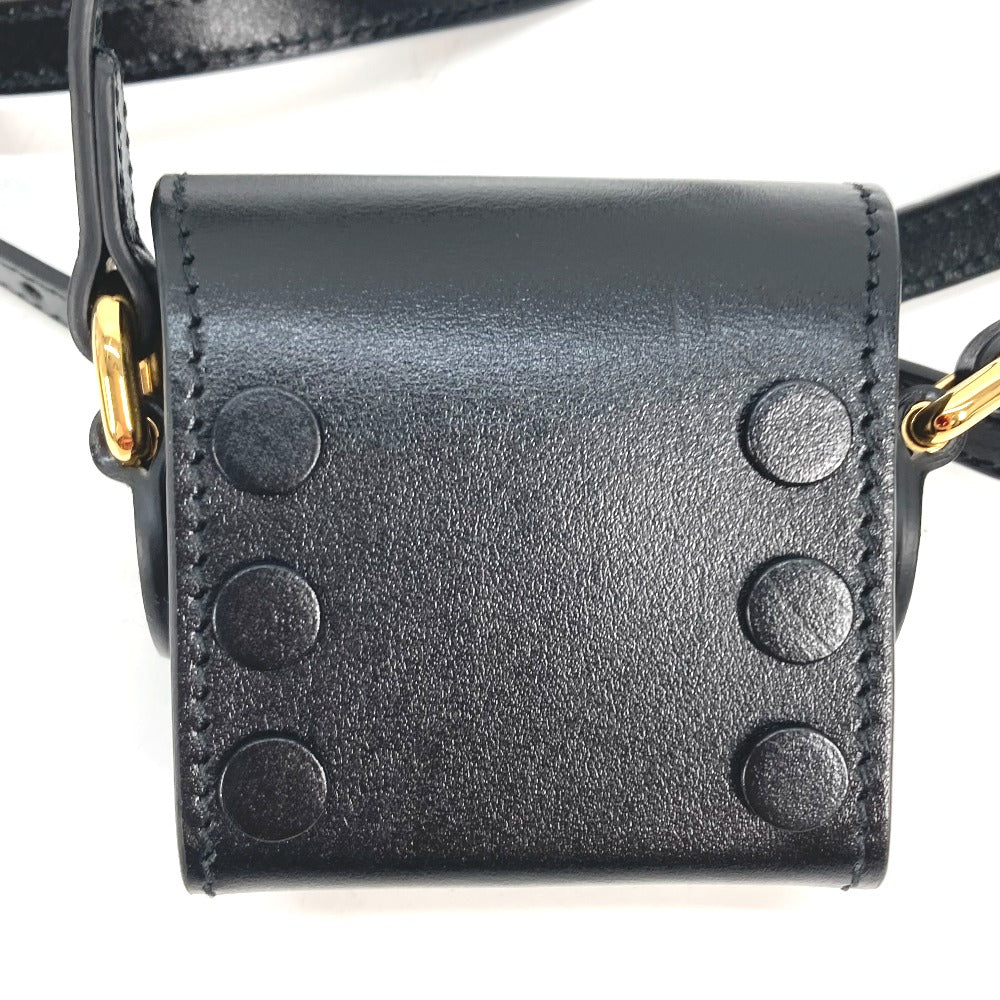 GUCCI Shoulder Bag 658611 leather black Shoulder Bag Crossbody Horsebit 1955(Unisex) Used