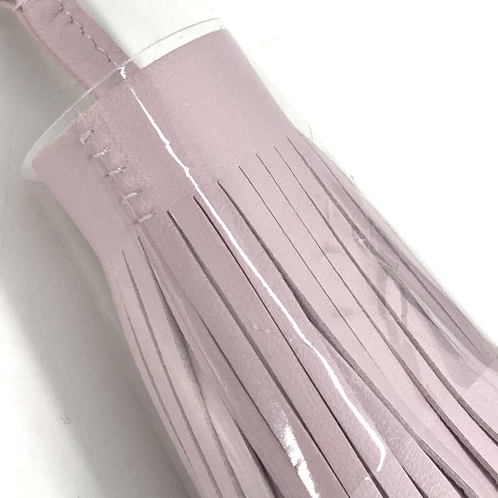 HERMES key ring lambskin Light pink fringe Carmen Women Used