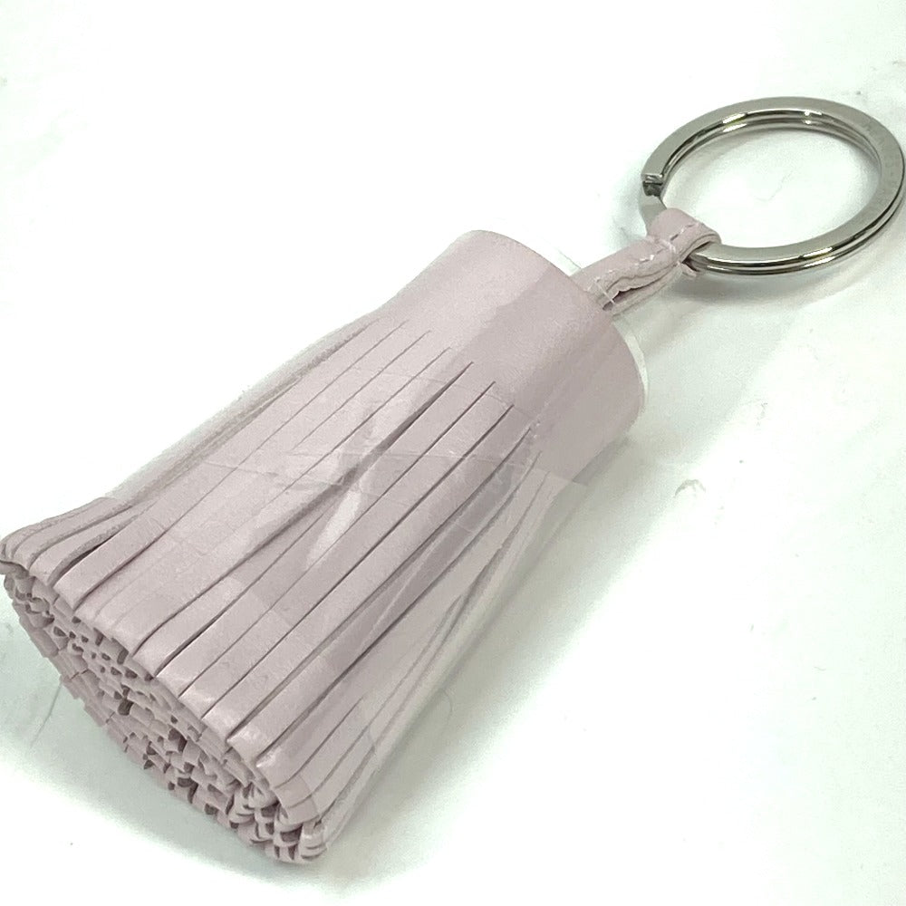 HERMES key ring lambskin Light pink fringe Carmen Women Used