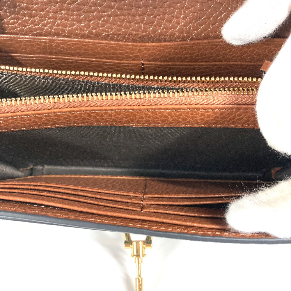 GUCCI Long Wallet Purse 652681 GG canvas blue GG denim Jackie 1961 Women Used