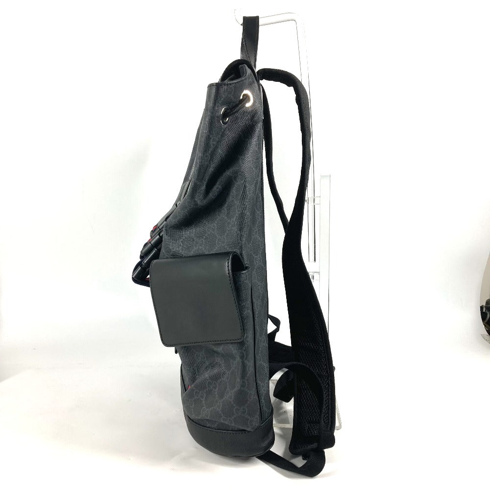 GUCCI Backpack 49556 GG Supreme Canvas black GG Supreme Tiger