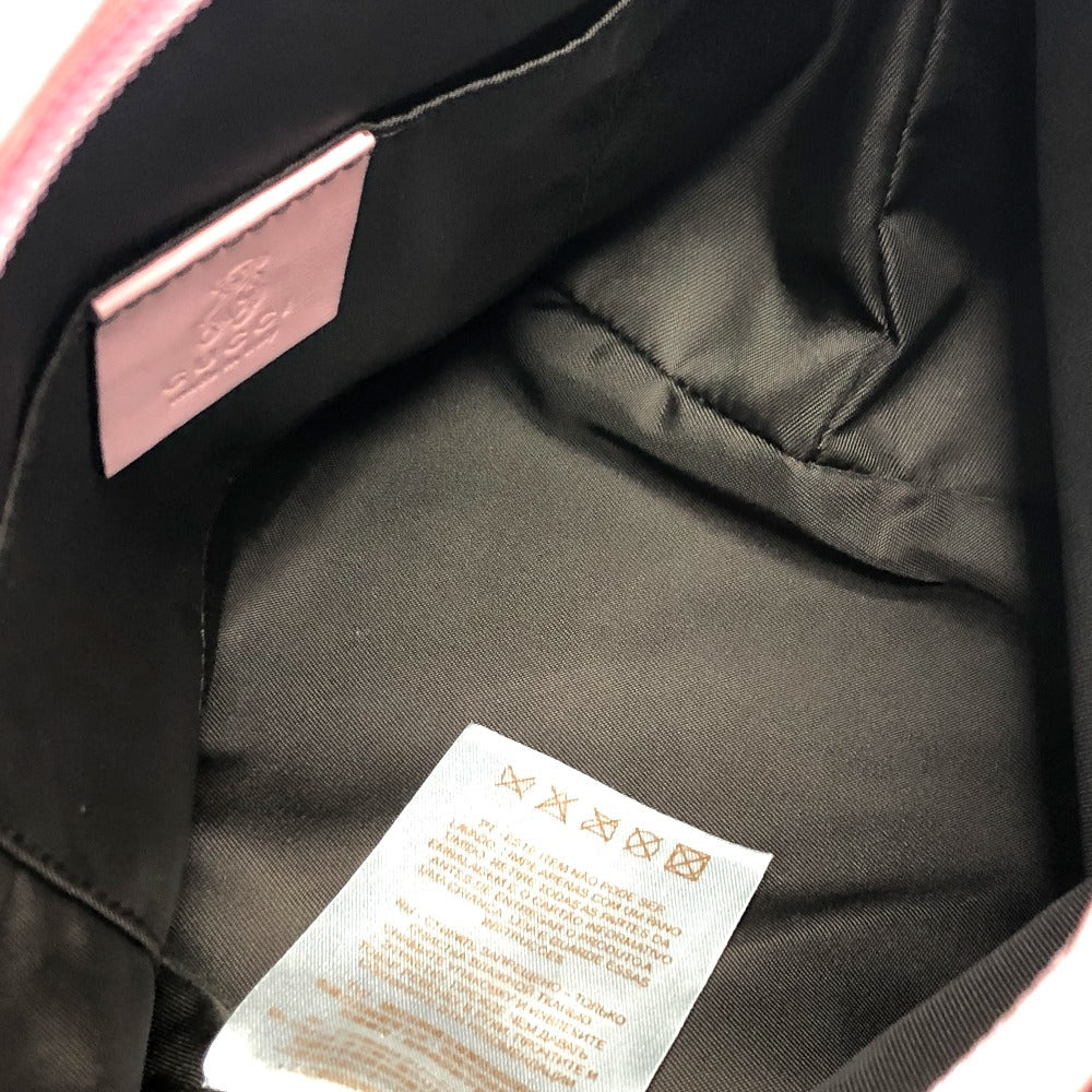 GUCCI Tote Bag 284728 GG canvas Brown x pink Chilled license GG Shelly line Women Used