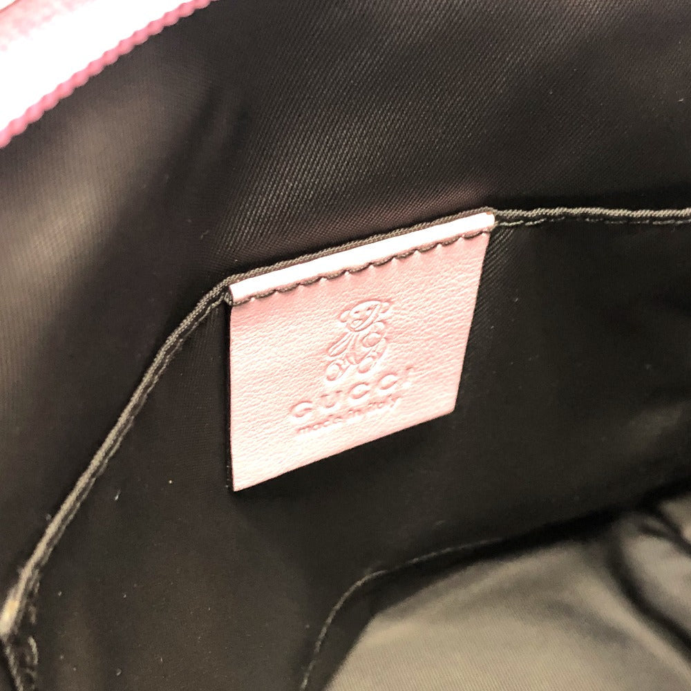 GUCCI Tote Bag 284728 GG canvas Brown x pink Chilled license GG Shelly line Women Used