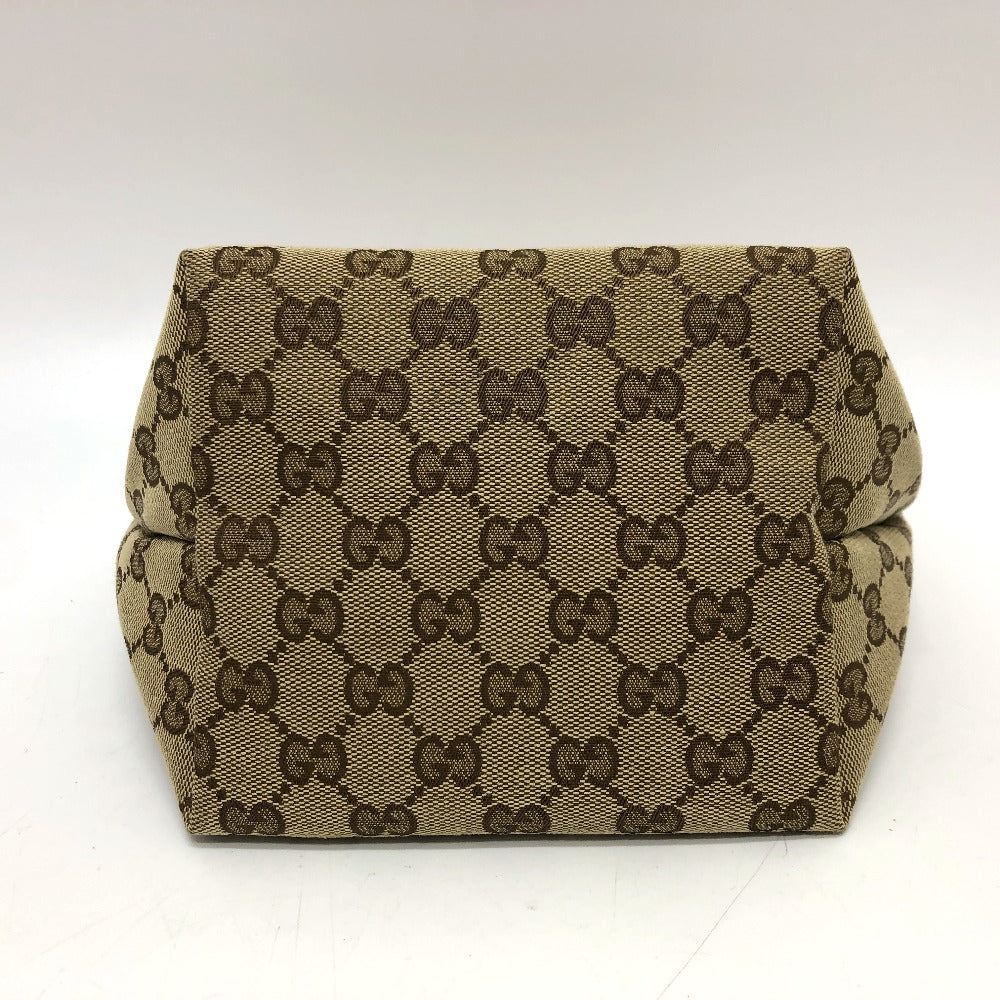 GUCCI Tote Bag 284728 GG canvas Brown x pink Chilled license GG Shelly line Women Used