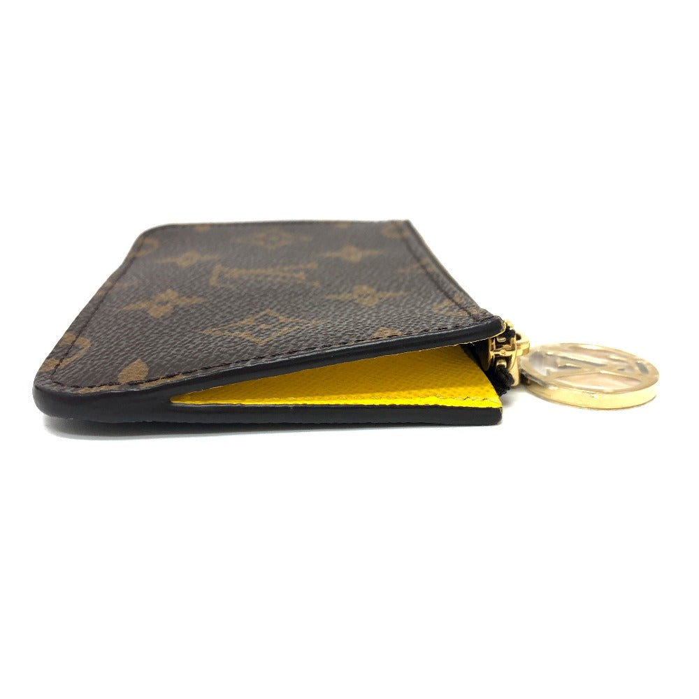 LOUIS VUITTON Coin case M81882 Monogram canvas Brown x yellow Monogram Porto Cult Romy mens Used