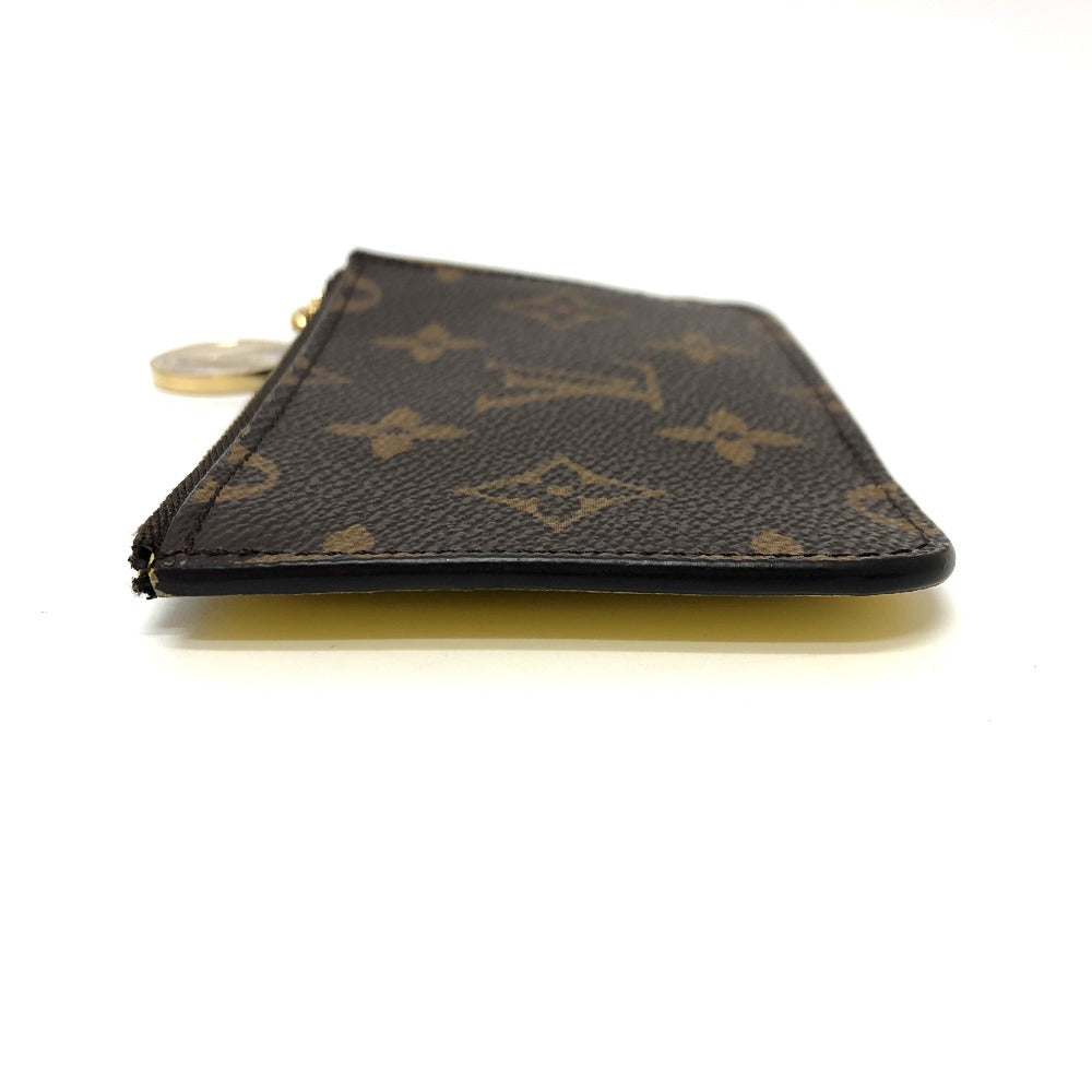 LOUIS VUITTON Coin case M81882 Monogram canvas Brown x yellow Monogram Porto Cult Romy mens Used