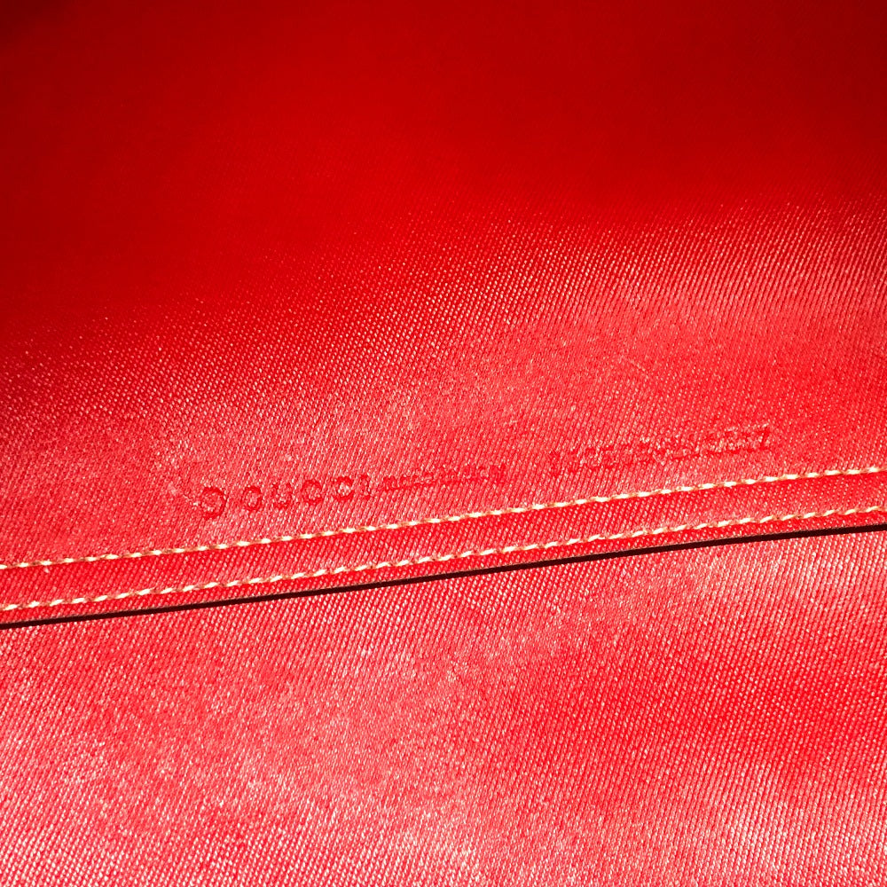GUCCI Tote Bag 368568 GG Supreme canvas, leather Red x beige GG Supreme Reversible Medium Women Used