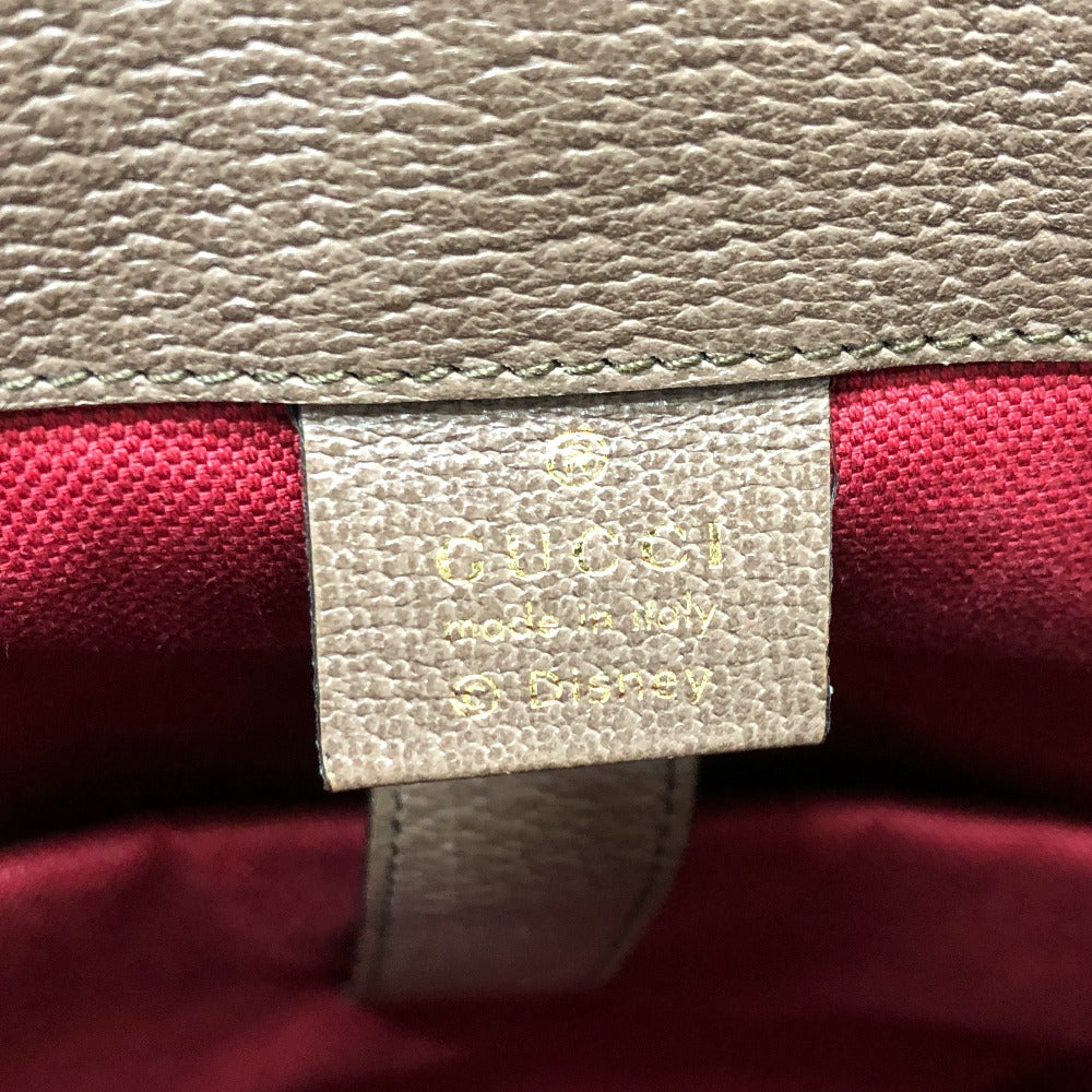 GUCCI Backpack 645051 GG Supreme Canvas Beige x brown x blue GG Supreme Donald Duck DISNEY Women Used
