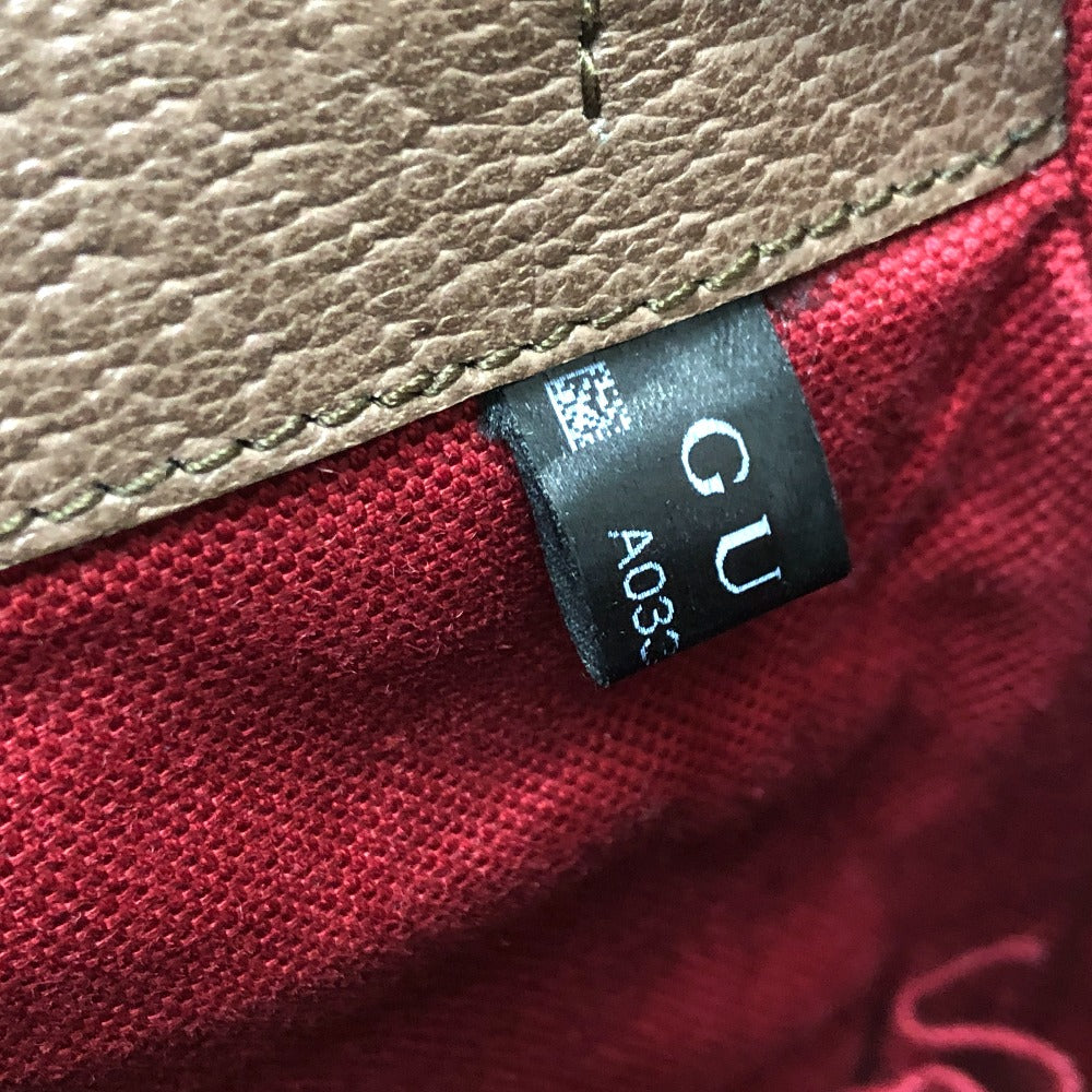 GUCCI Backpack 645051 GG Supreme Canvas Beige x brown x blue GG Supreme Donald Duck DISNEY Women Used