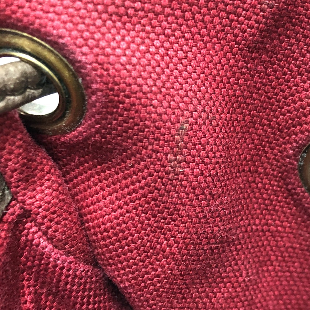GUCCI Backpack 645051 GG Supreme Canvas Beige x brown x blue GG Supreme Donald Duck DISNEY Women Used