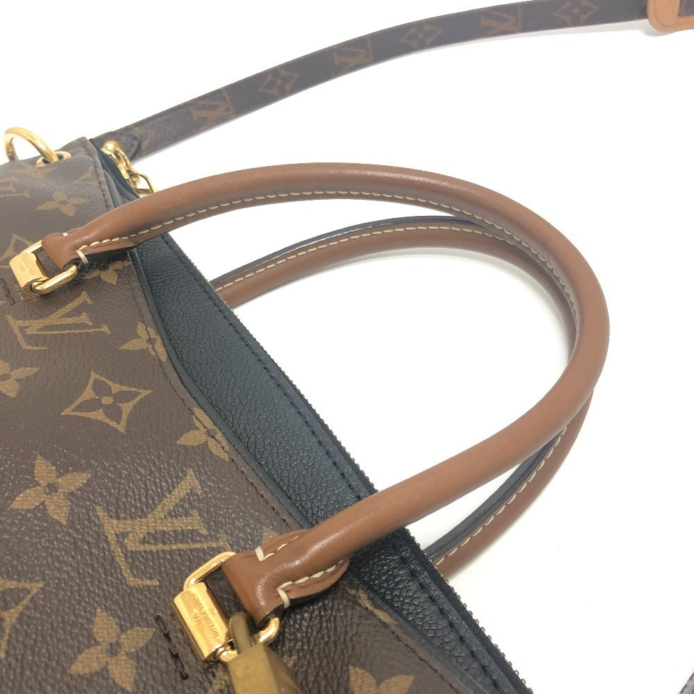 LOUIS VUITTON Handbag M41064 Monogram canvas Brown x black Monogram Pallas