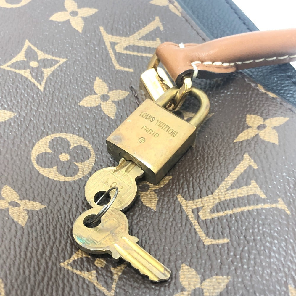 LOUIS VUITTON Handbag M41064 Monogram canvas Brown x black Monogram Pallas