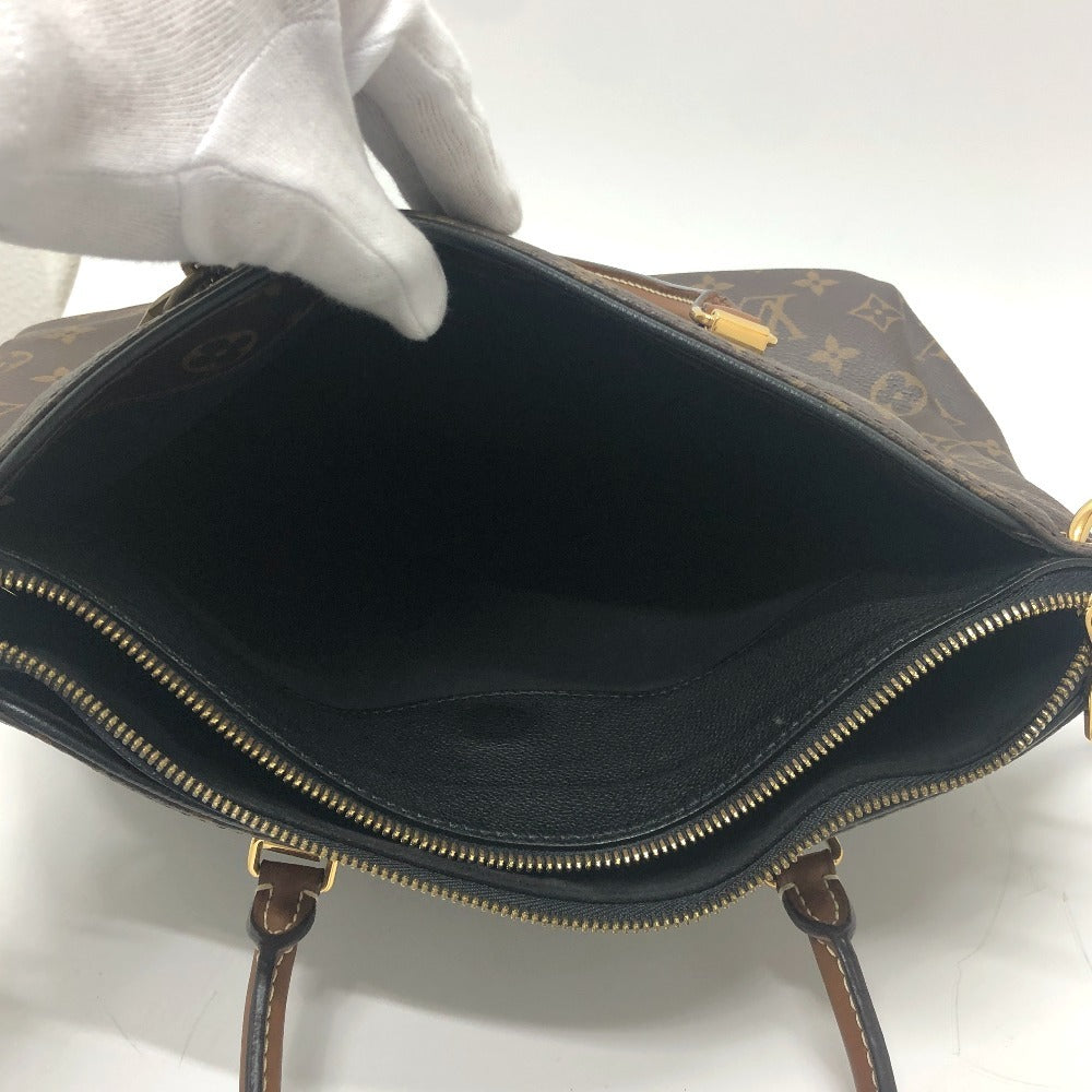 LOUIS VUITTON Handbag M41064 Monogram canvas Brown x black Monogram Pallas