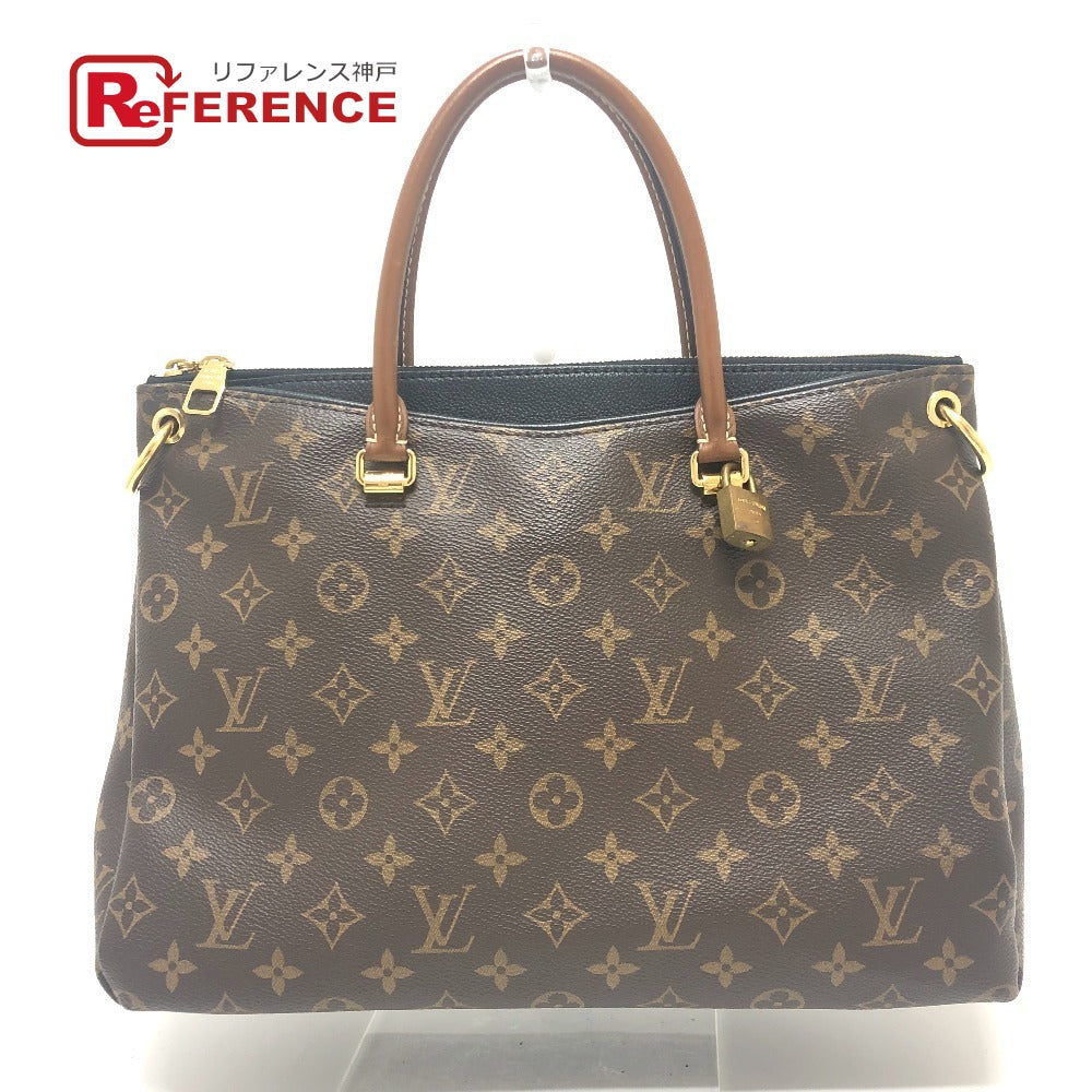 LOUIS VUITTON Handbag M41064 Monogram canvas Brown x black Monogram Pallas