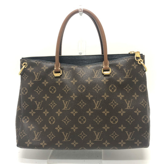 LOUIS VUITTON Handbag M41064 Monogram canvas Brown x black Monogram Pallas