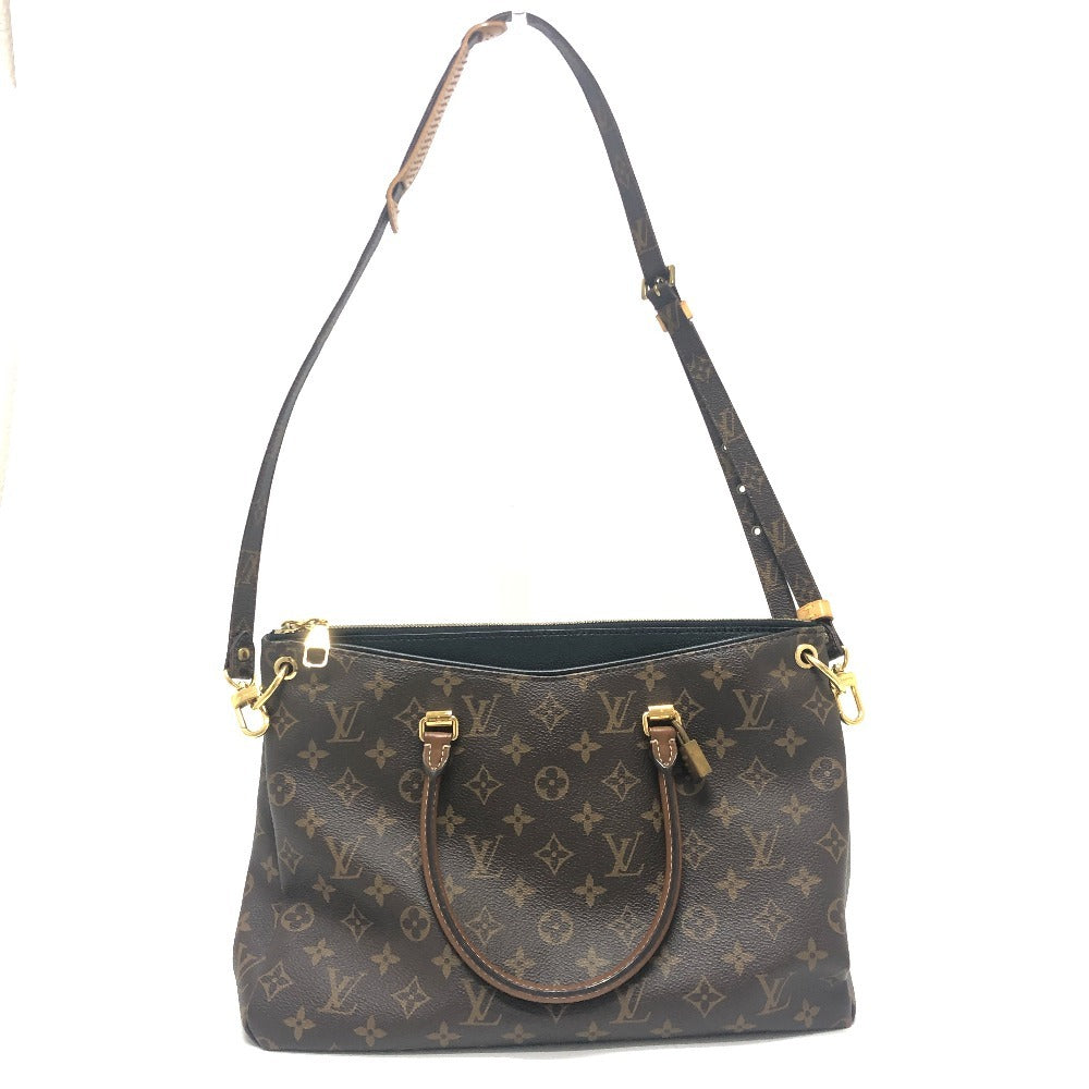 LOUIS VUITTON Handbag M41064 Monogram canvas Brown x black Monogram Pallas