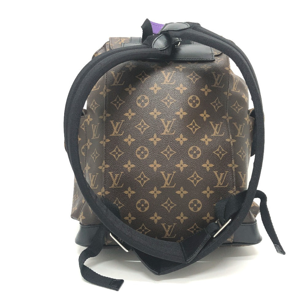 LOUIS VUITTON Backpack M46247 Monogram canvas purple Monogram macacer Christopher PM mens Used