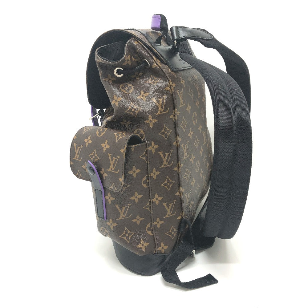 LOUIS VUITTON Backpack M46247 Monogram canvas purple Monogram macacer Christopher PM mens Used
