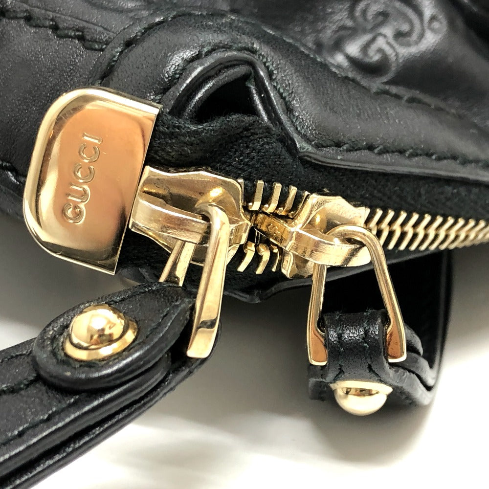 GUCCI Handbag 247902 leather black Guccisima Sukey Women Secondhand