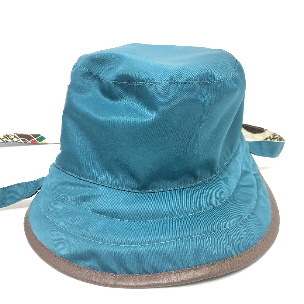 GUCCI hat 652942 Nylon White x blue Reversible logo THE NORTH FACE North Face collaboration unisex(Unisex) Used