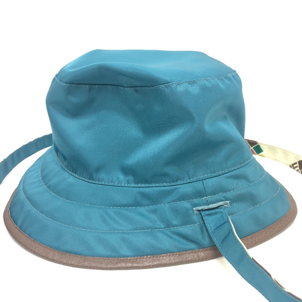 GUCCI hat 652942 Nylon White x blue Reversible logo THE NORTH FACE North Face collaboration unisex(Unisex) Used