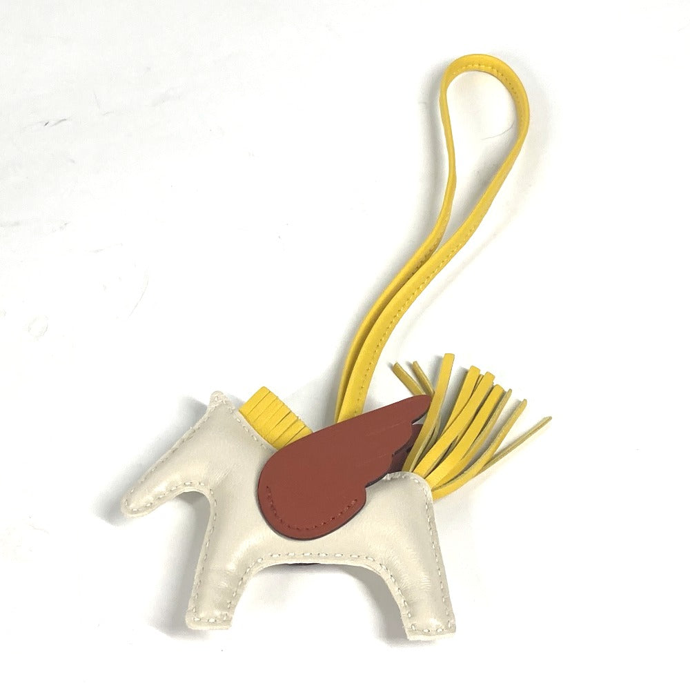 HERMES charm Anyo Miro White x brown x yellow Rodeo Pegasus PM Women Used