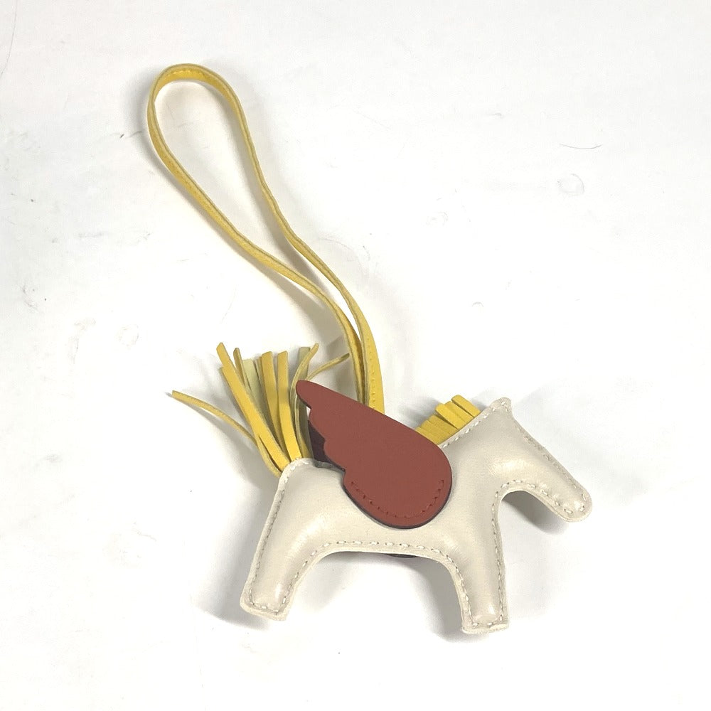 HERMES charm Anyo Miro White x brown x yellow Rodeo Pegasus PM Women Used