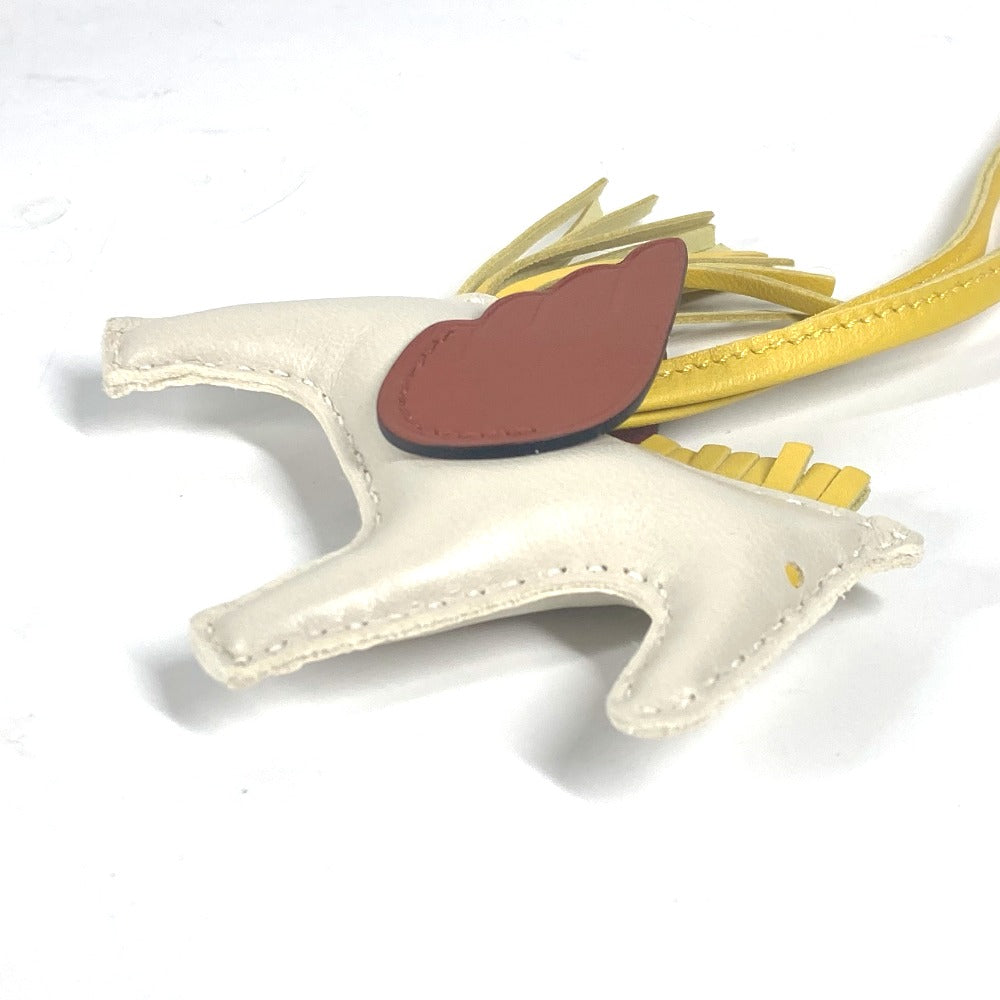 HERMES charm Anyo Miro White x brown x yellow Rodeo Pegasus PM Women Used