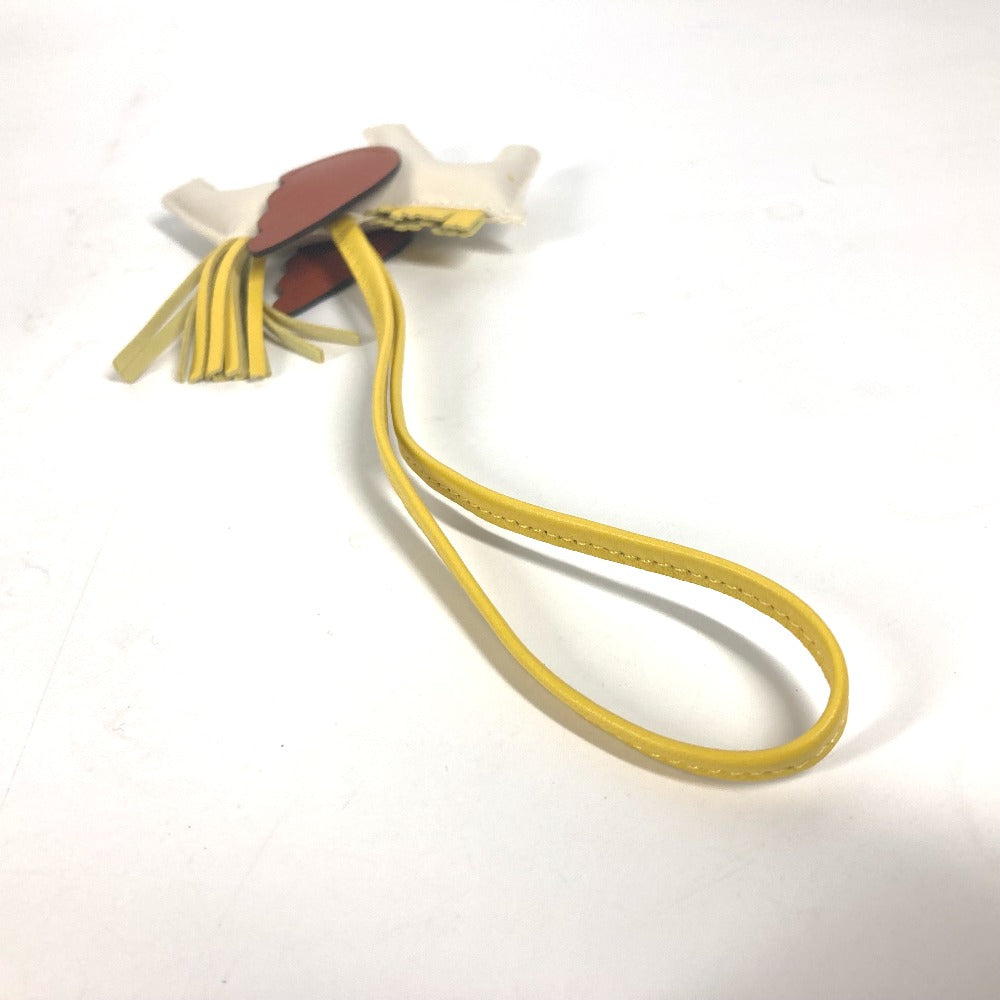 HERMES charm Anyo Miro White x brown x yellow Rodeo Pegasus PM Women Used