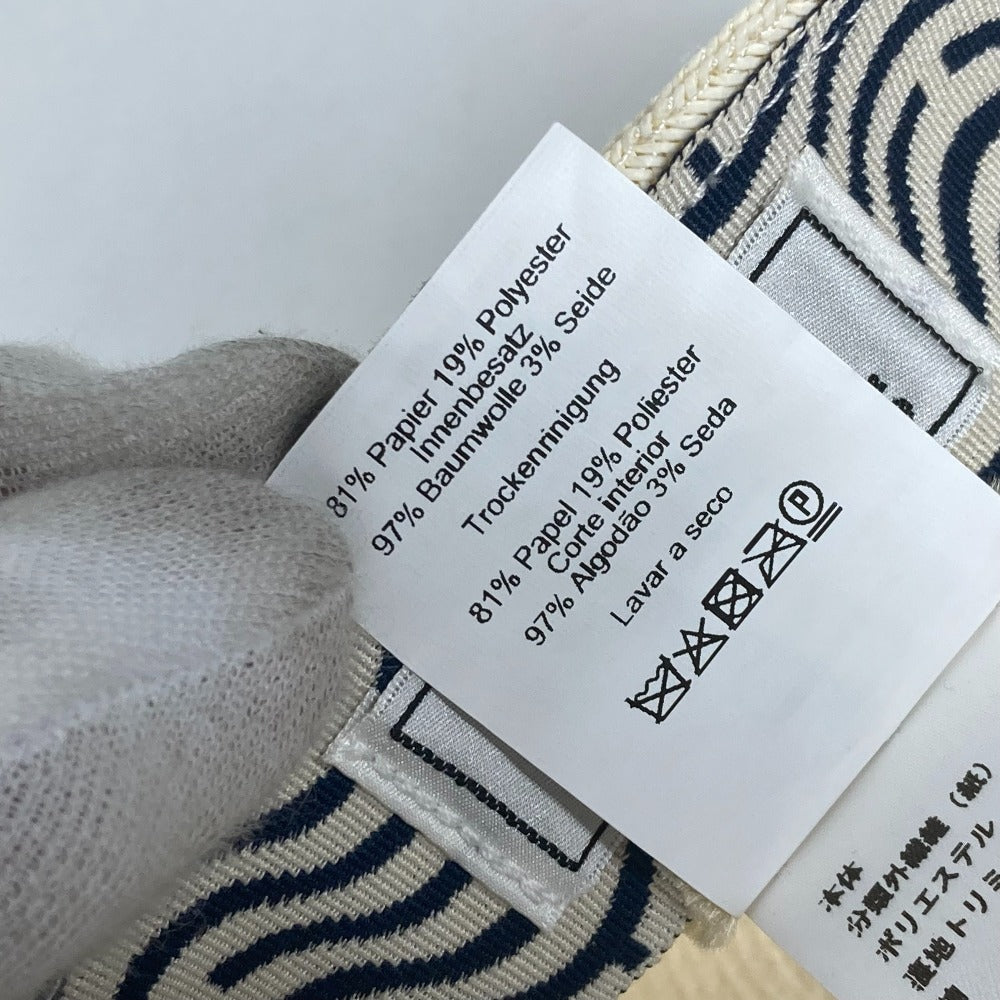 HERMES cap H221035N Polyester, Paper White type Serie button Emma Emma Women 56 Used