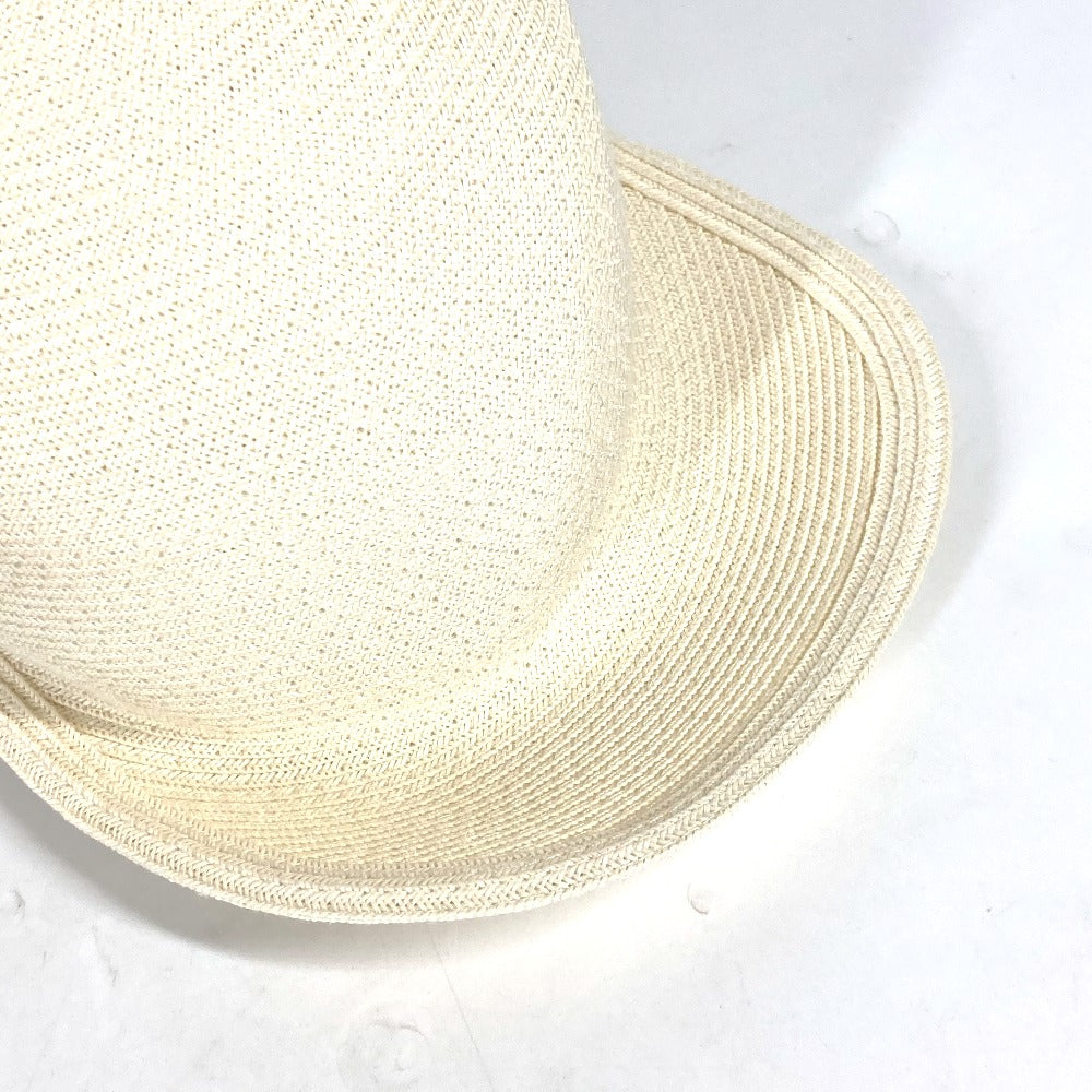 HERMES cap H221035N Polyester, Paper White type Serie button Emma Emma Women 56 Used
