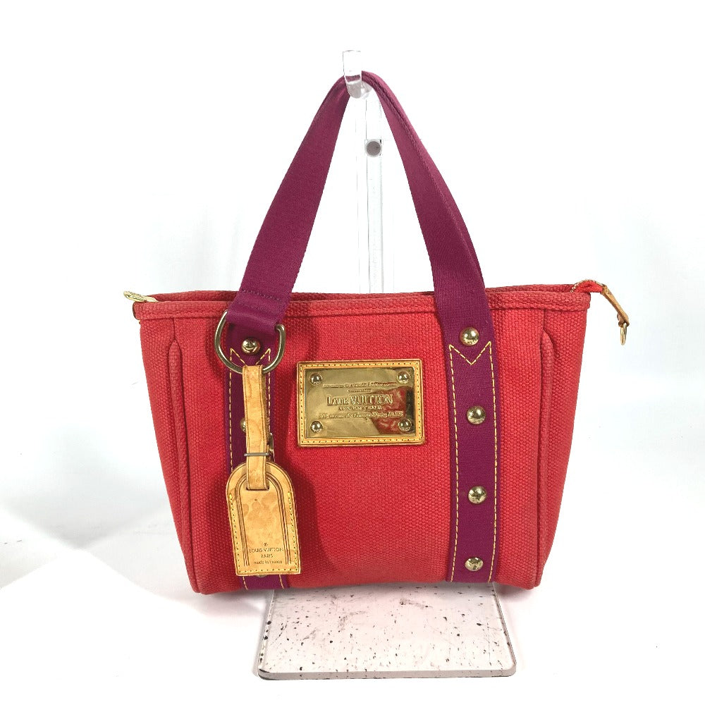 LOUIS VUITTON Handbag M40037 canvas Red Antigua Hippo PM Women Used