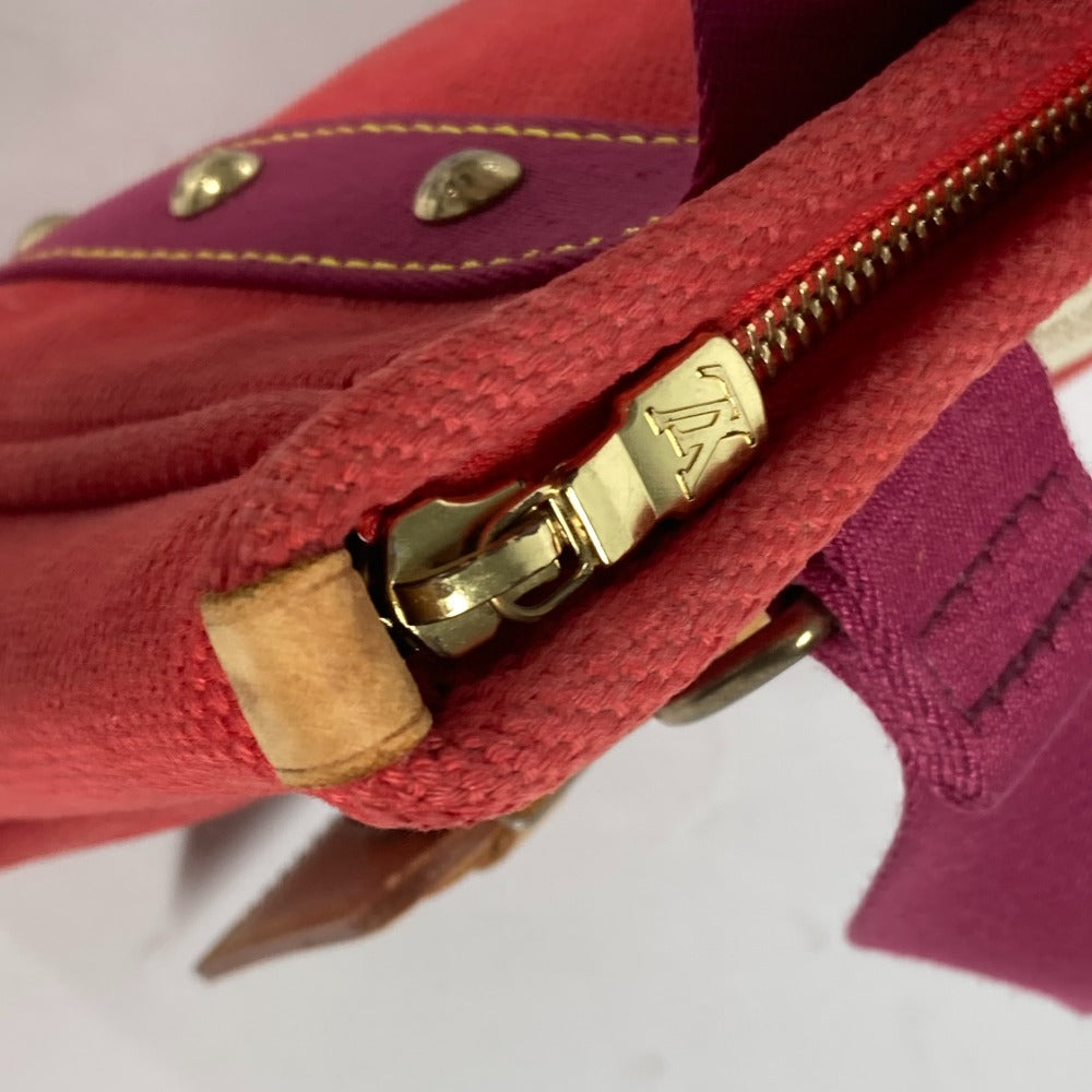 LOUIS VUITTON Handbag M40037 canvas Red Antigua Hippo PM Women Used