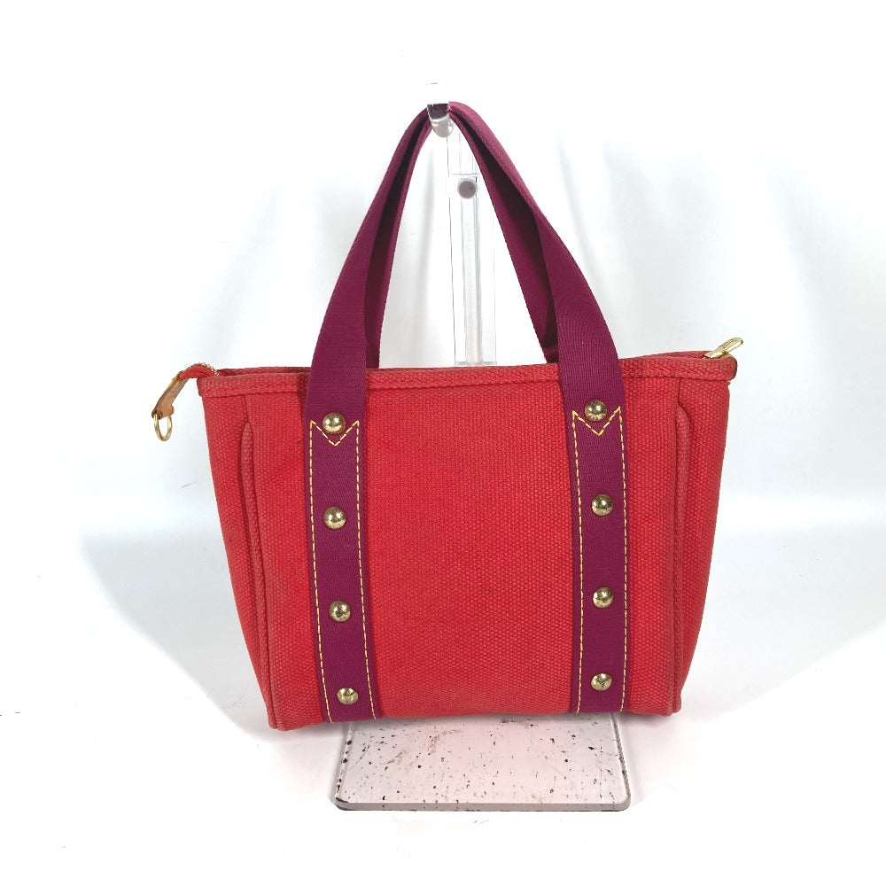 LOUIS VUITTON Handbag M40037 canvas Red Antigua Hippo PM Women Used