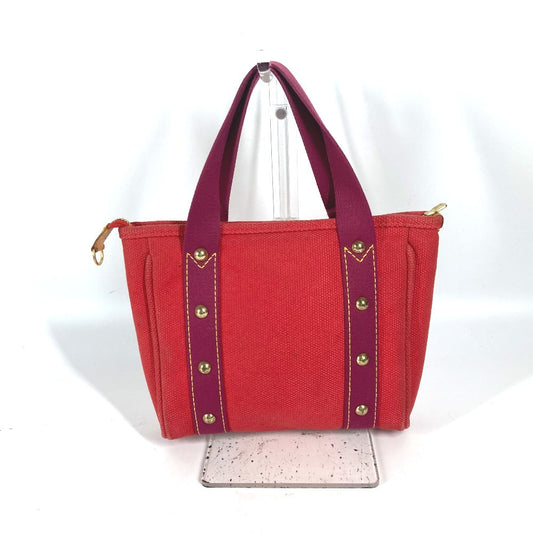 LOUIS VUITTON Handbag M40037 canvas Red Antigua Hippo PM Women Used
