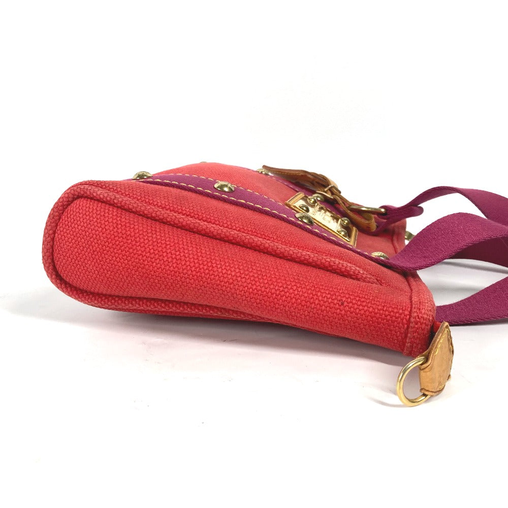 LOUIS VUITTON Handbag M40037 canvas Red Antigua Hippo PM Women Used