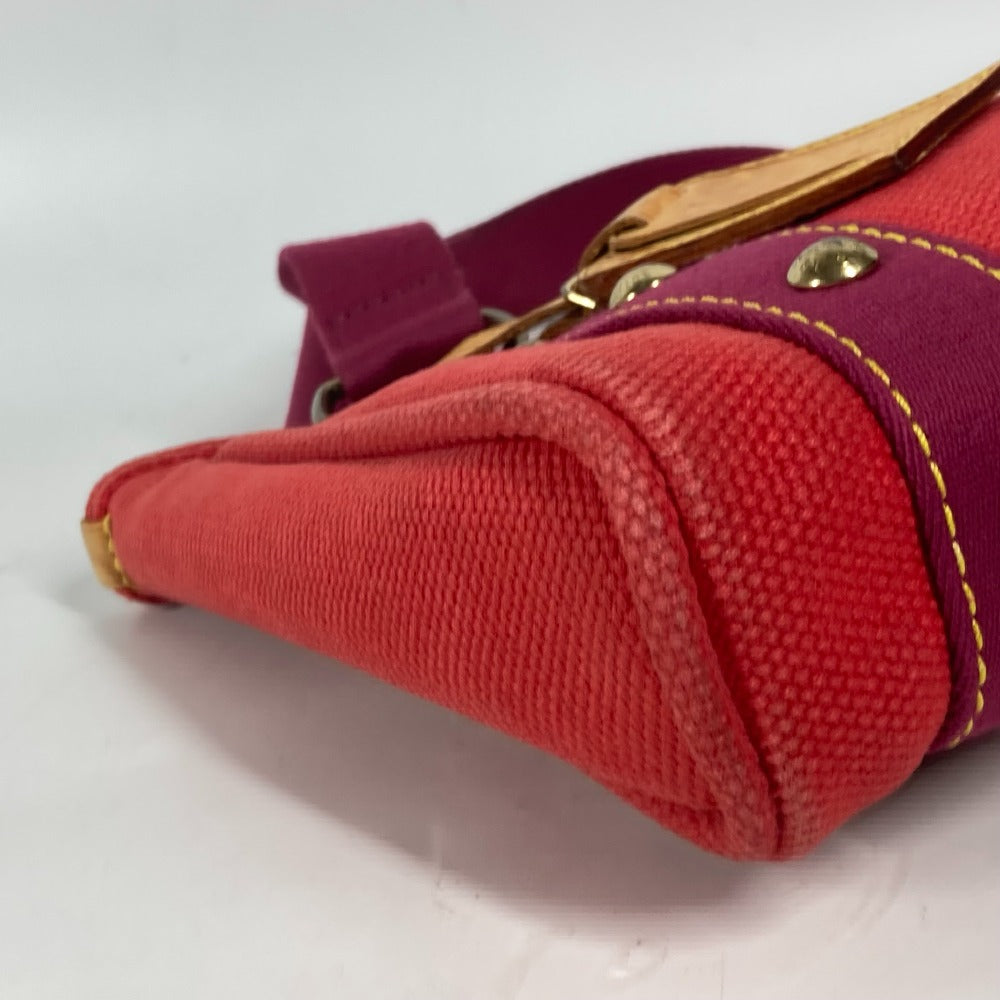 LOUIS VUITTON Handbag M40037 canvas Red Antigua Hippo PM Women Used