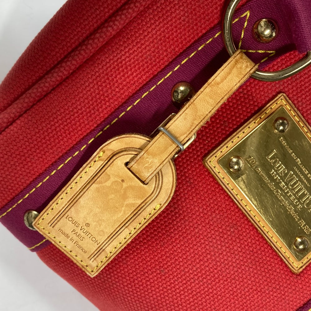 LOUIS VUITTON Handbag M40037 canvas Red Antigua Hippo PM Women Used