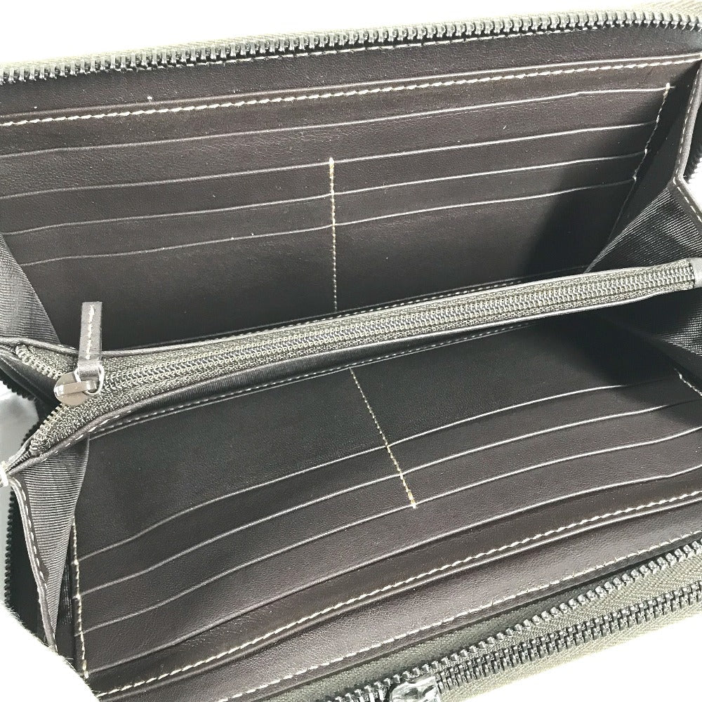 GUCCI Travel case 336298 GG Supreme Canvas Beige x brown GG Supreme Long Wallet Purse mens Used