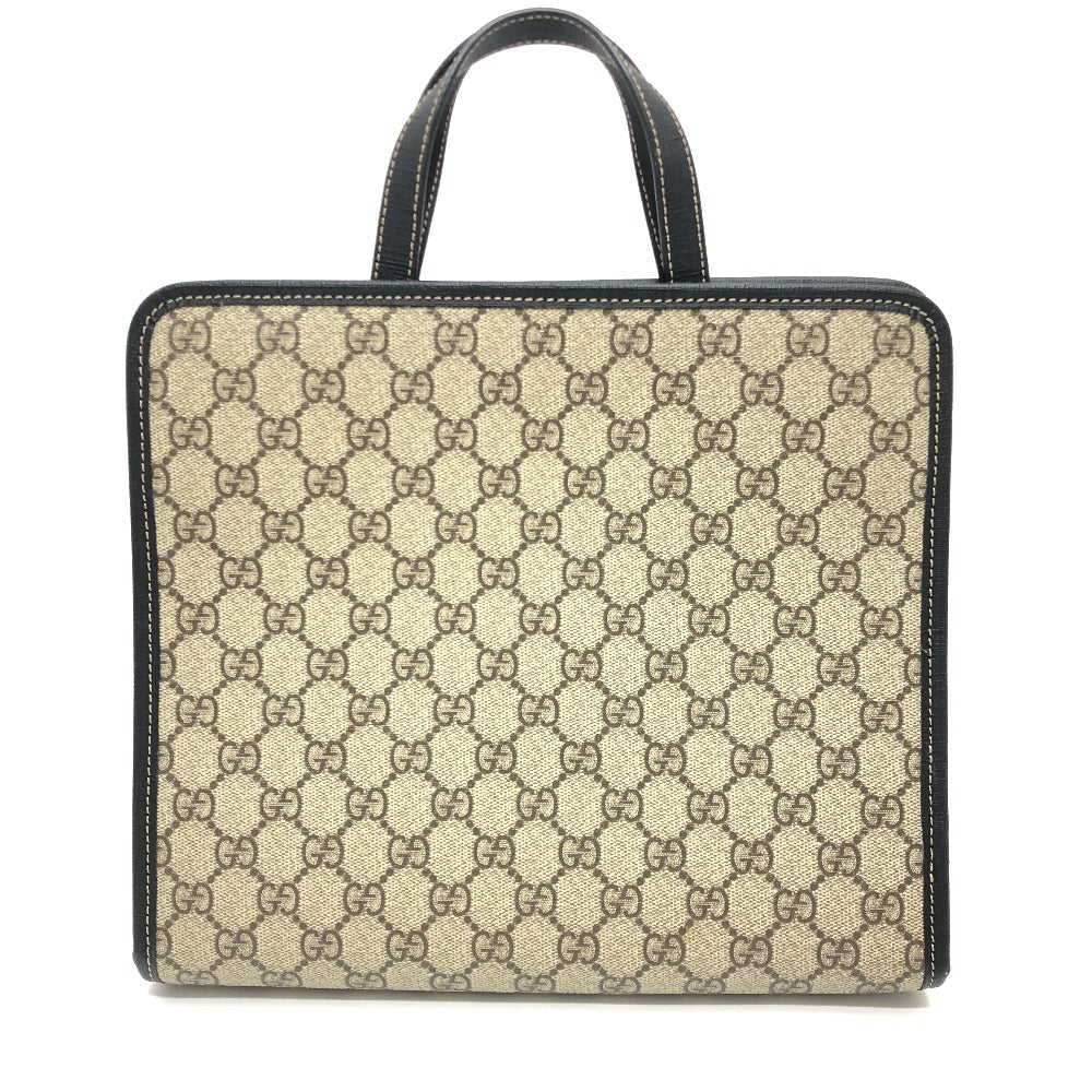 GUCCI Tote Bag 664083 GG Supreme canvas, leather Beige x red Chilled license GG Supreme Ladybug Women Used