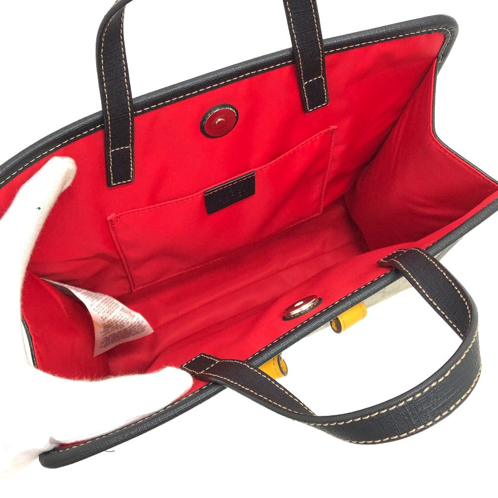 GUCCI Tote Bag 664083 GG Supreme canvas, leather Beige x red Chilled license GG Supreme Ladybug Women Used