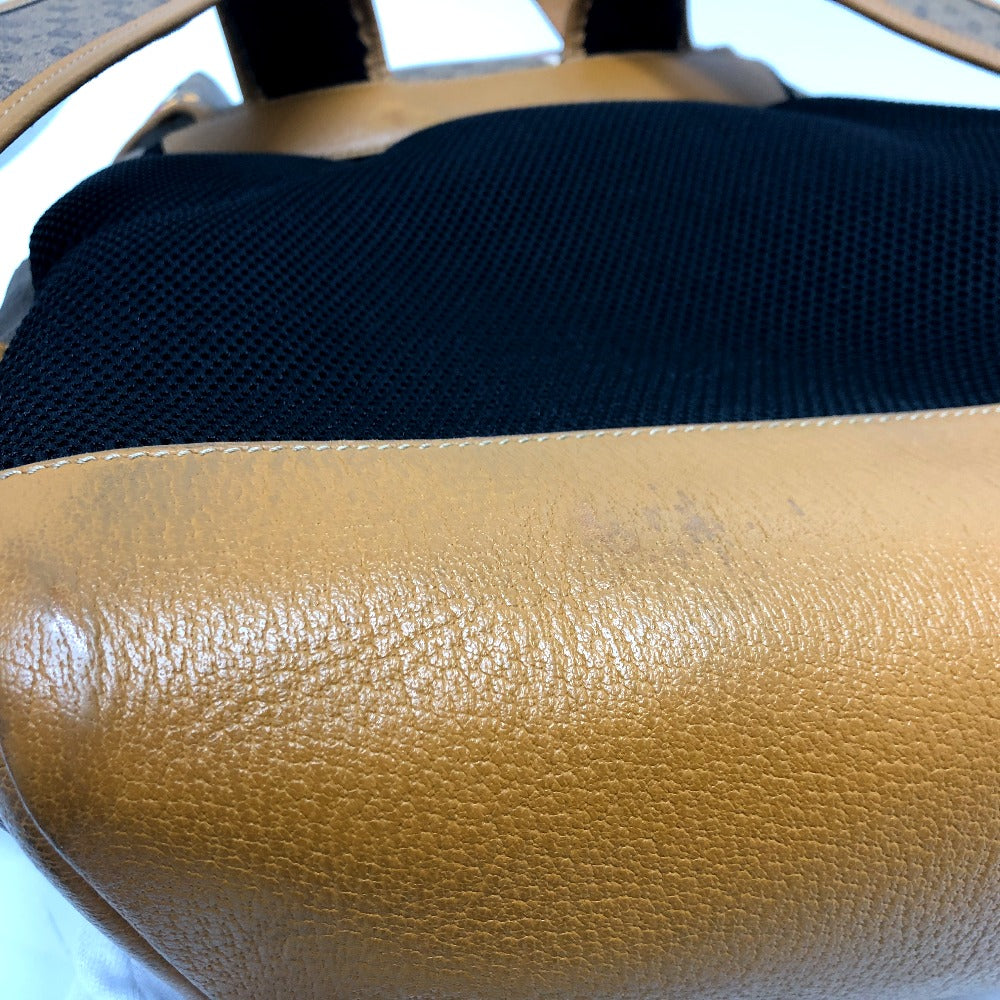 GUCCI Backpack 603898 PVC / Leather Beige x brown Mini GG Supreme Mickey Mouse DISNEY unisex(Unisex) Used
