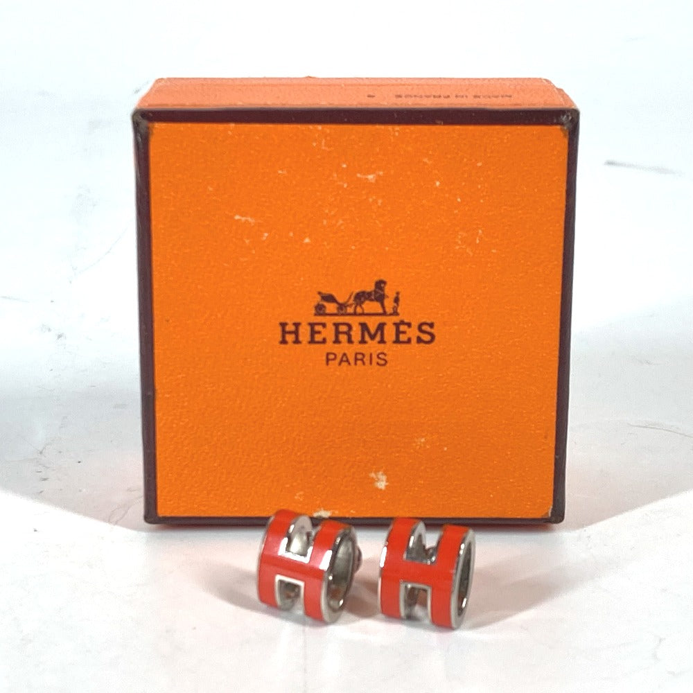 HERMES Pierce Gold Plated Orange H logo pop ash mini
