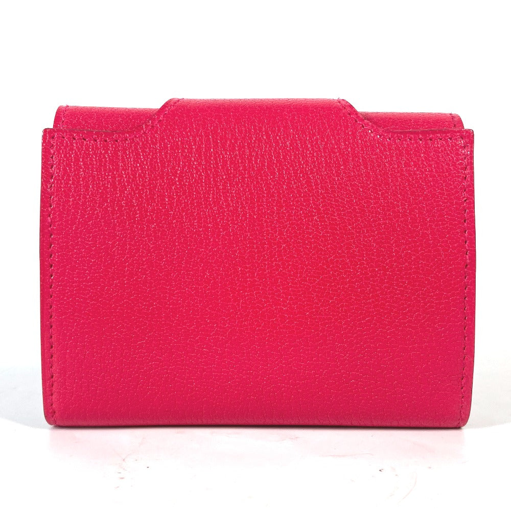 HERMES Folded wallet Shave pink Serie illiard compact Women Used