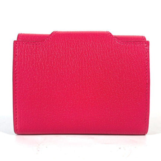 HERMES Folded wallet Shave pink Serie illiard compact Women Used
