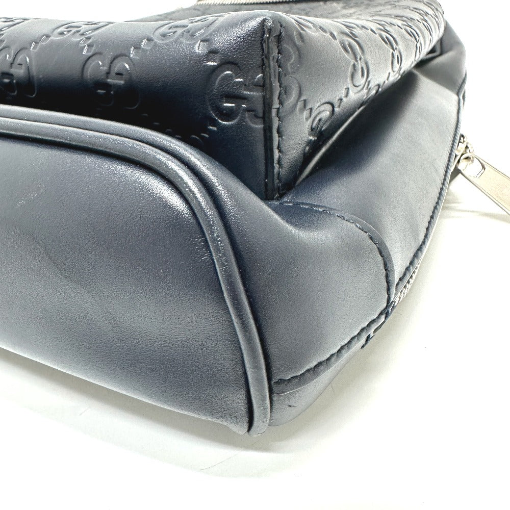GUCCI Shoulder Bag 450970 leather black Guccisima Sling bag